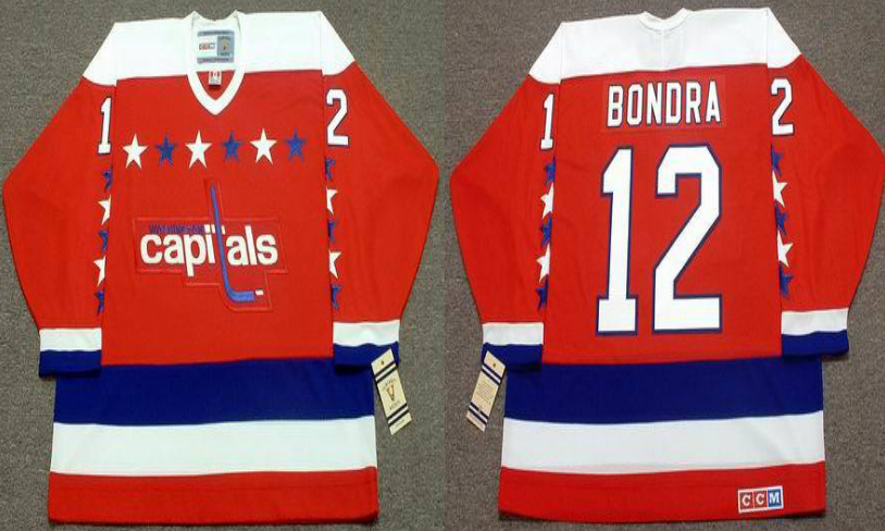 2019 Men Washington Capitals #12 Bondra red CCM NHL jerseys->baltimore ravens->NFL Jersey